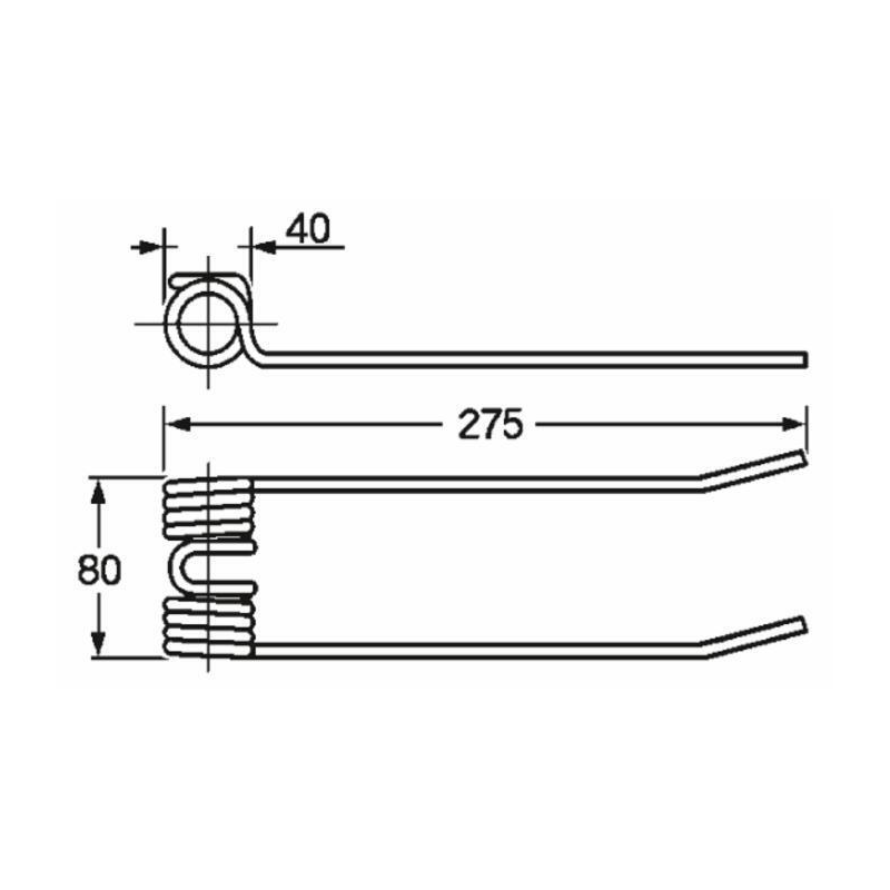 MOLLA RANGHINATORE ADATTABILE REPOSSI PUNTE PIEGATE
