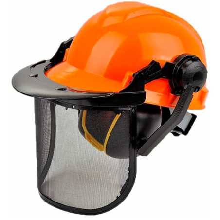 ELMETTO FORESTALE CON VISIERA E CUFFIE