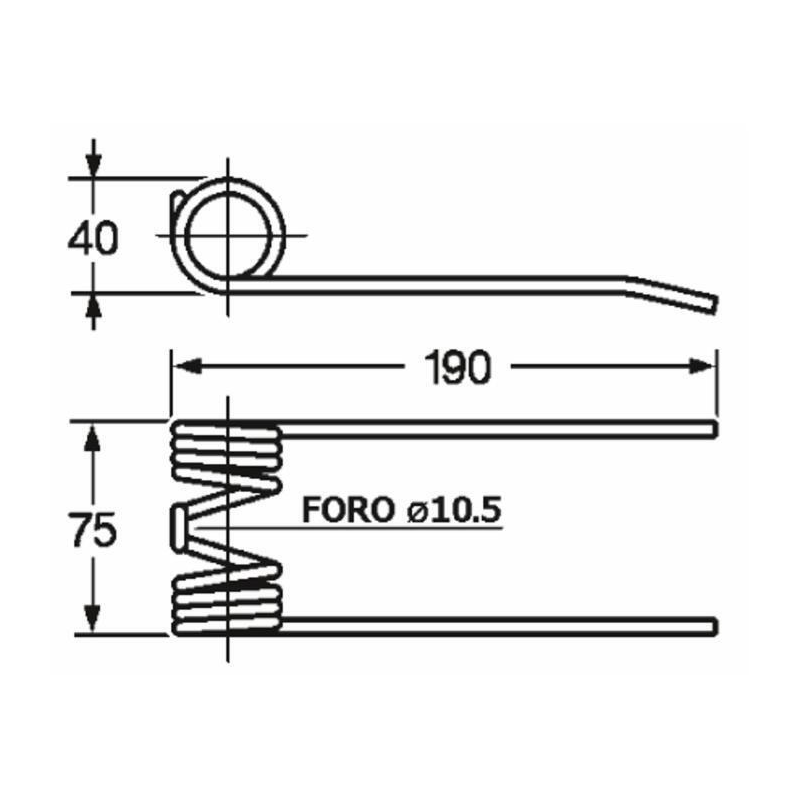 DENTE ROTOPRESSA ADATTABILE CLAAS
