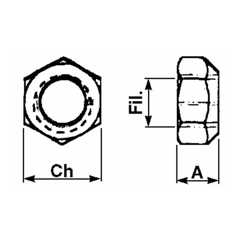 DADO CONICO M28X1,5 PER PUNTE ROTOBALLE