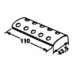 PIASTRA ESTERNA PER CINGHIA ROTOPRESSA 5 + 5 FORI