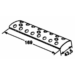 PIASTRA ESTERNA PER CINGHIA ROTOPRESSA 8 + 8 FORI, RETE