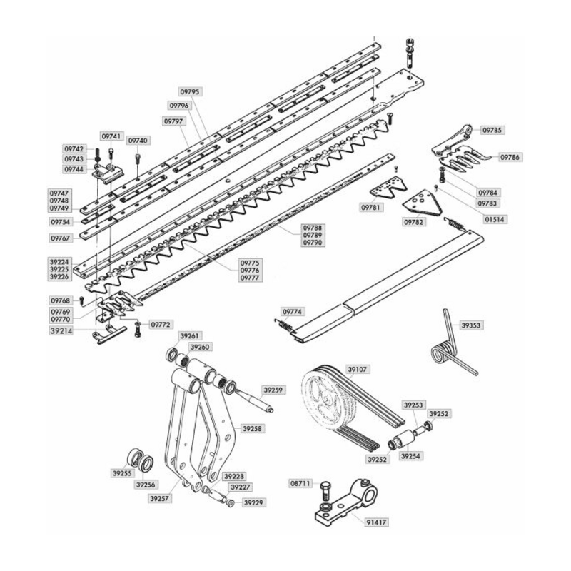 ASTA FORATA 24 SEZIONI ADATTABILE BCS DUPLEX