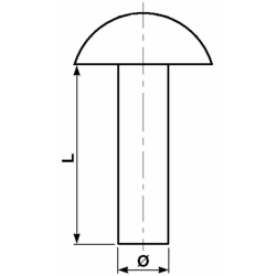 RIBATTINO TESTA TONDA 6 X 18