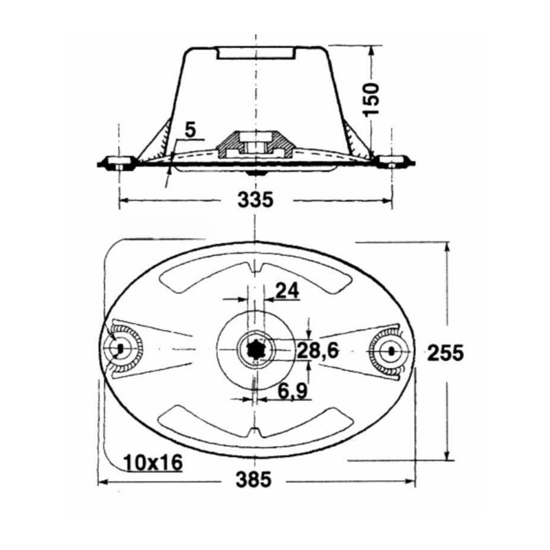 DISCO PORTACOLTELLI ADATTABILE KUHN