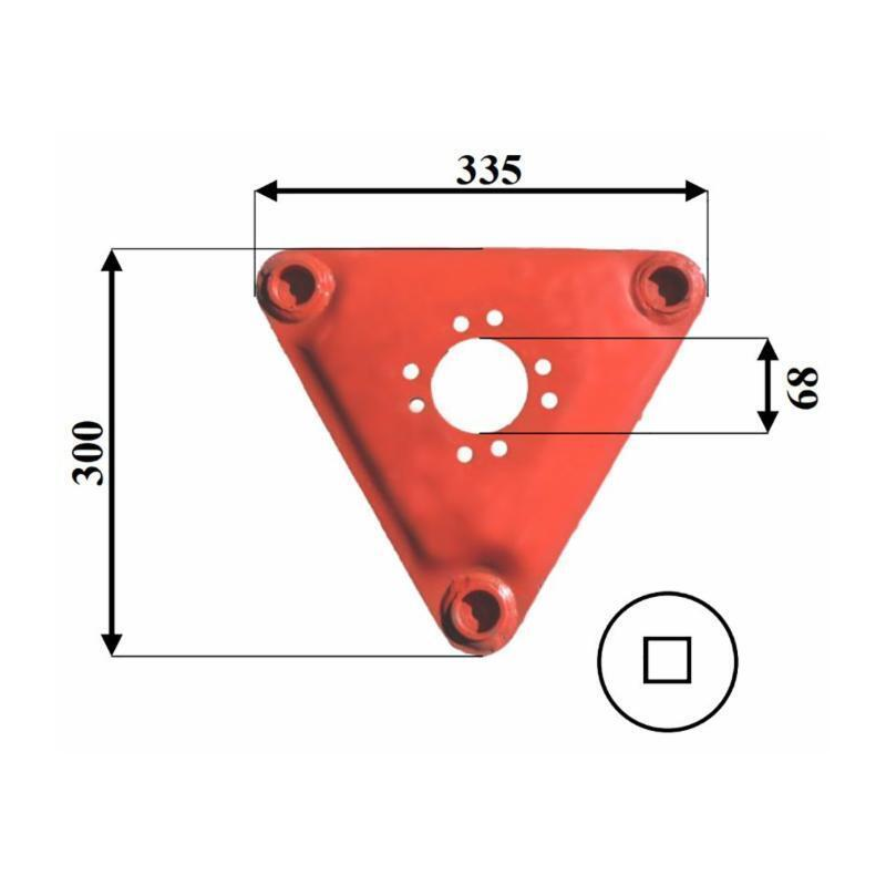 DISCO FALCIANTE TRIANGOLARE ADATTABILE VICON