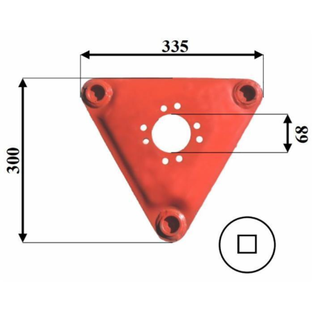 DISCO FALCIANTE TRIANGOLARE ADATTABILE VICON
