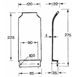 SLITTA CENTRALE ADATTABILE VICON
