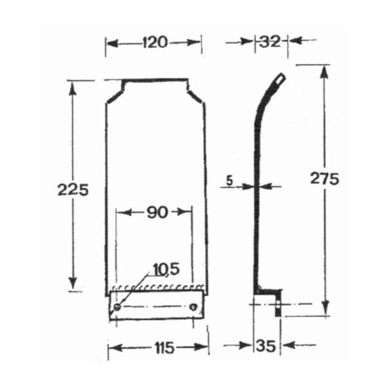 SLITTA CENTRALE ADATTABILE VICON