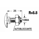 BULLONE M10X25 (+ DADO R8.8) PER COLTELLO CARRO MISCELATORE