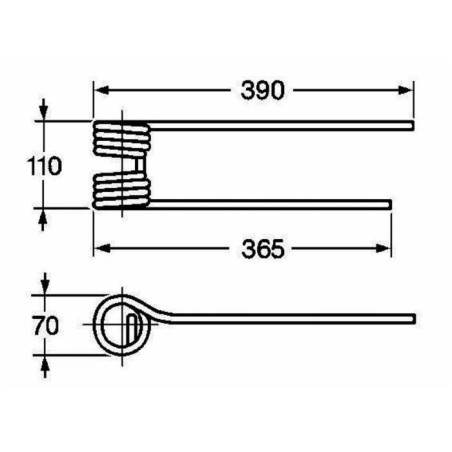 DENTE GIRELLO KUHN 58740600 SX