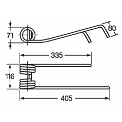DENTE GIRELLO ADATTABILE GALFRE' SINISTRO