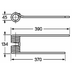 DENTE GIRELLO KRONE DX