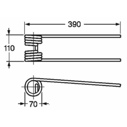 DENTE GIRELLO ADATTABILE KUHN