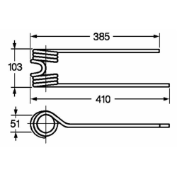 DENTE GIRELLO ADATTABILE POTTINGER SX