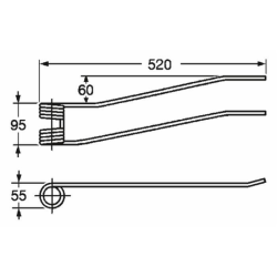 DENTE GIROANDANATORE ADATTABILE ACMA-FAIMA, DESTRO