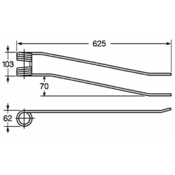 DENTE GIRANDATORE ADATTABILE BORELLO SINISTRO