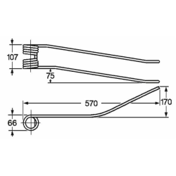 DENTE GIROANDANATORE ADATTABILE FIORINI SINISTRO