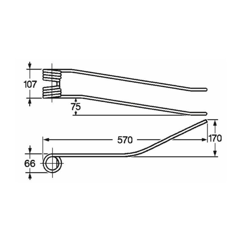 DENTE GIROANDANATORE ADATTABILE FIORINI SINISTRO