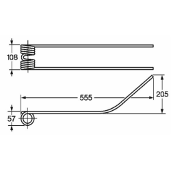 DENTE GIROANDATORE ADATTABILE FCR
