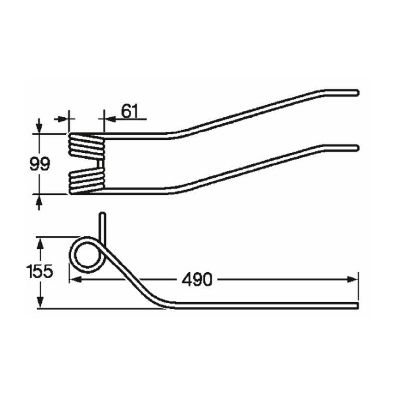 DENTE GIROANDANATORE ADATTABILE KUHN