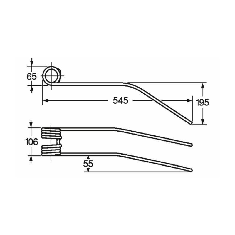 DENTE GIROANDANATORE ADATTABILE LINCE VECCHIO