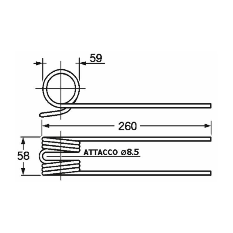 DENTE RANGHINATORE ADATTABILE GASPARDO
