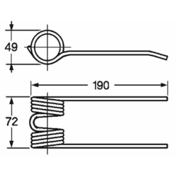 DENTE PICK-UP ADATTABILE HESSTON REF. 700716132