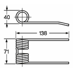 DENTE PICK-UP ADATTABILE HESSTON E NEW HOLLAND.