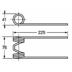 DENTE PICK-UP ADATTABILE JOHN DEERE, REF. C11427CX