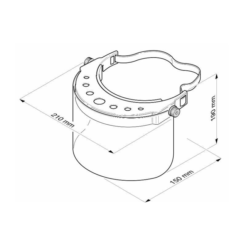 VISIERA PROTETTIVA IN POLICARBONATO