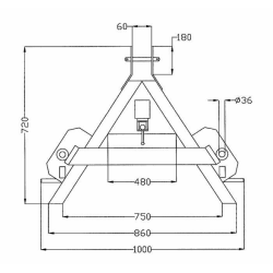 TRIANGOLO PER PUNTE TRASPORTO ROTOBALLE