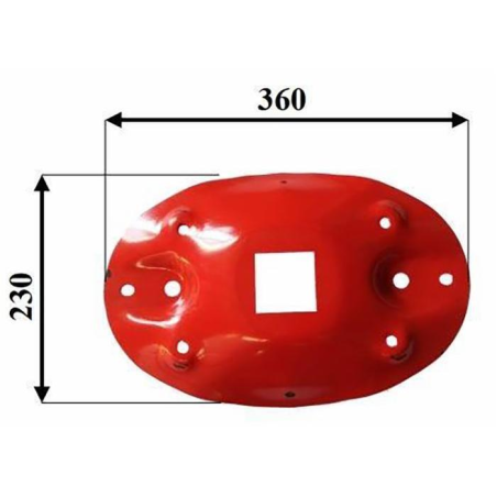 DISCO OVALE ADATTABILE LELY