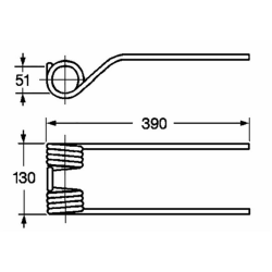 DENTE GIRELLO ADATTABILE A  MASCHIO E SAMAS
