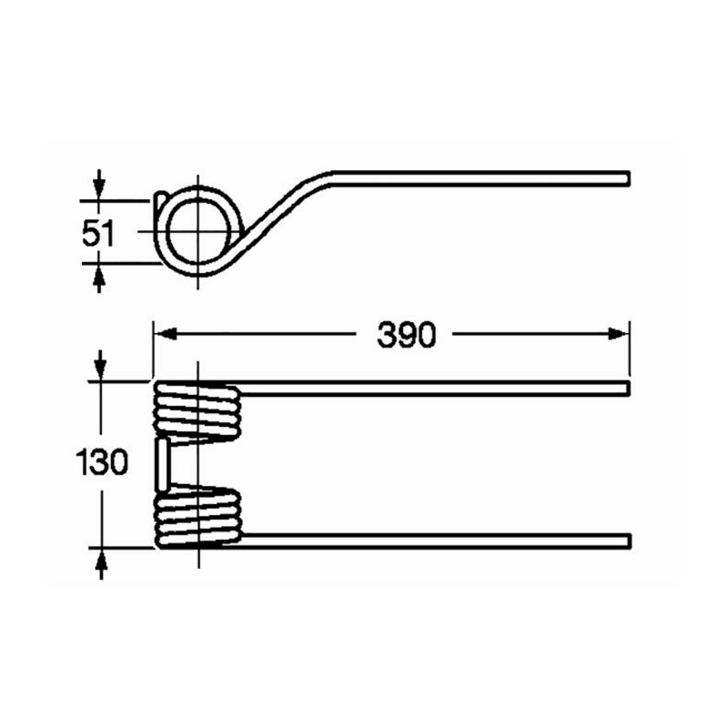 DENTE GIRELLO ADATTABILE A  MASCHIO E SAMAS