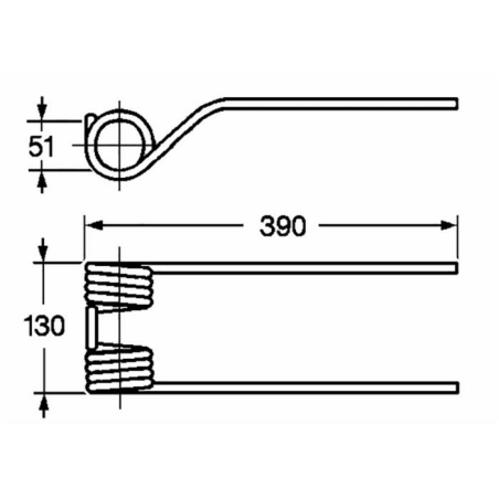 DENTE GIRELLO ADATTABILE A  MASCHIO E SAMAS
