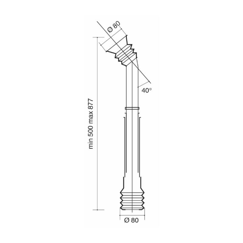 Tubo conducisemi lungo