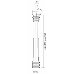 Tubo conducisemi corto