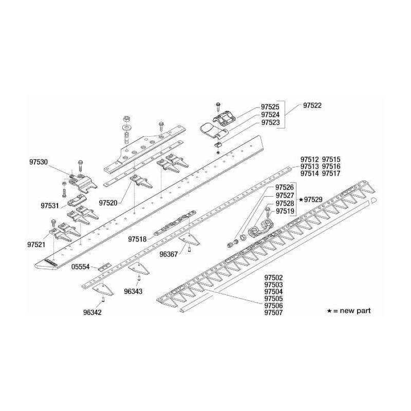 ASTA FORATA 19 SEZIONI ADATTABILE BCS 56151414