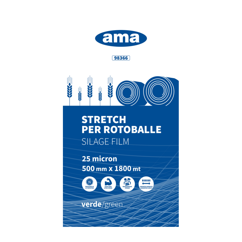 FILM 0,5X1800M 25 MICRON VERDE