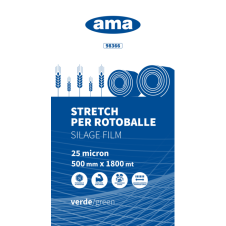 FILM 0,5X1800M 25 MICRON VERDE