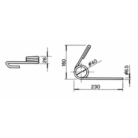 MOLLA PER ERPICETTO DX ADATTABILE OMA
