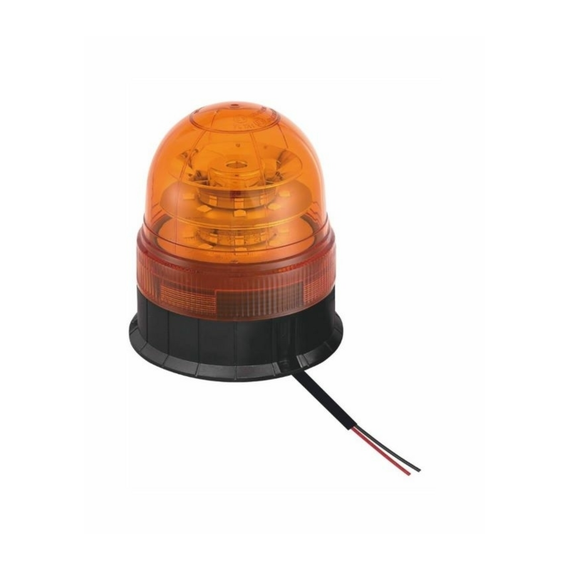 Lampeggiante a LED 12-24V base piana, 24 LED, 16W, IP66