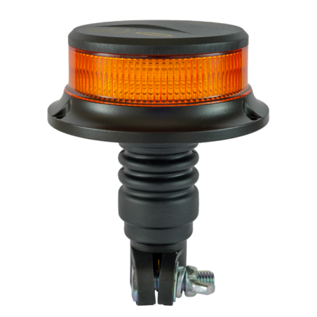 Lampeggiante a LED 12-24V, base ad asta flessibile, 18 LED, IP67