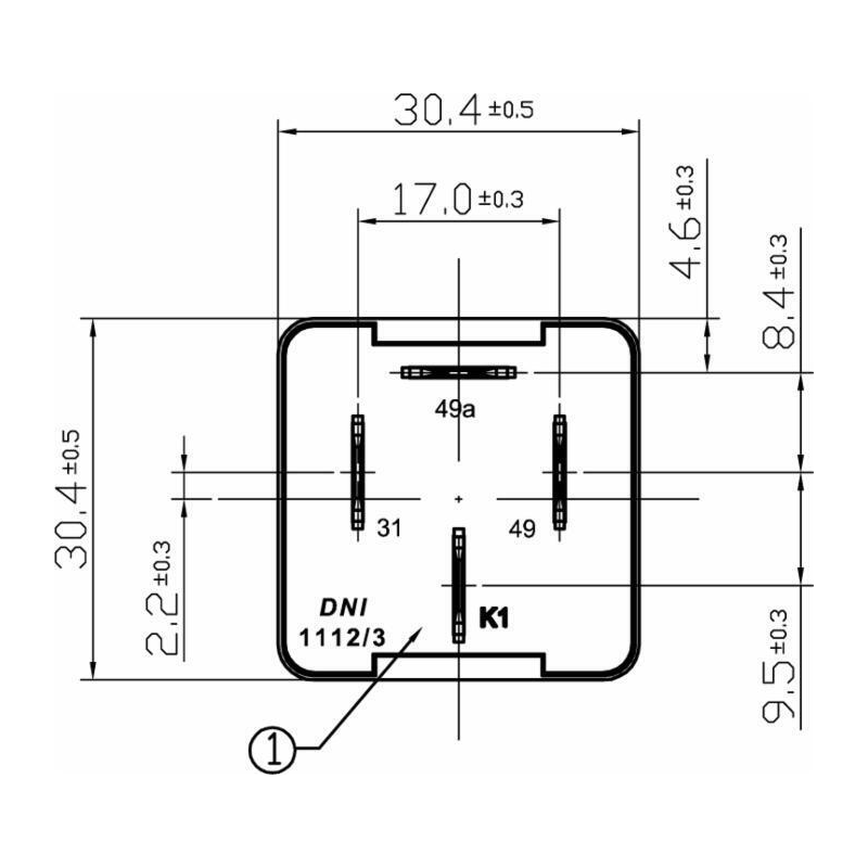 INTERMITTENZA LAMPEGGIANTE 12V 4  TERMINALI PER FANALI AL LED E PER FANALI ALOGENI