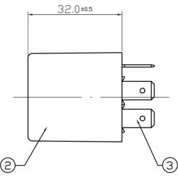 INTERMITTENZA LAMPEGGIANTE 12V 4  TERMINALI PER FANALI AL LED E PER FANALI ALOGENI