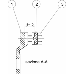 CAPOCORDA CON FISSAGGIO A PIASTRA 25÷35 MM² Ø 10,5 MM