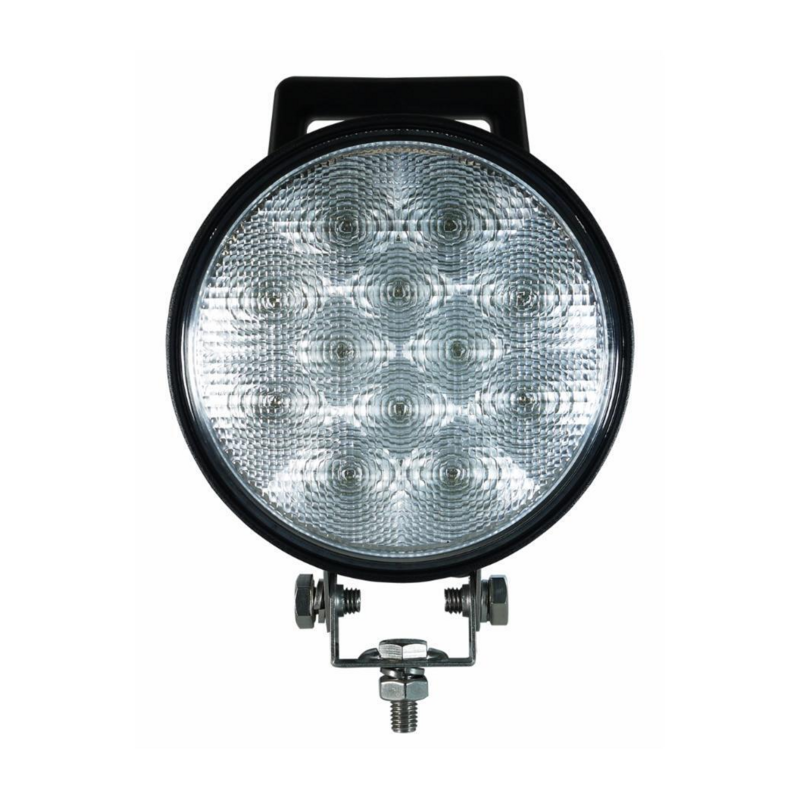 Faro da lavoro rotondo a LED 12-28V, 36W,  4050LM, 12 LED,  con interruttore ON/OFF e maniglia, raggio ampio/largo
