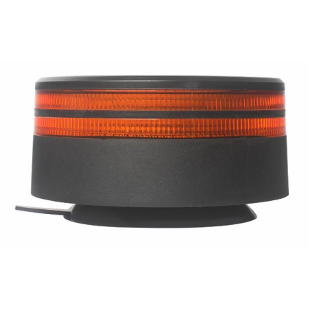 Lampeggiante LED 12-24V base magnetica, 25W, IP67, 50 LED, doppia riga luminosa