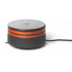 Lampeggiante LED 12-24V base magnetica, 25W, IP67, 50 LED, doppia riga luminosa